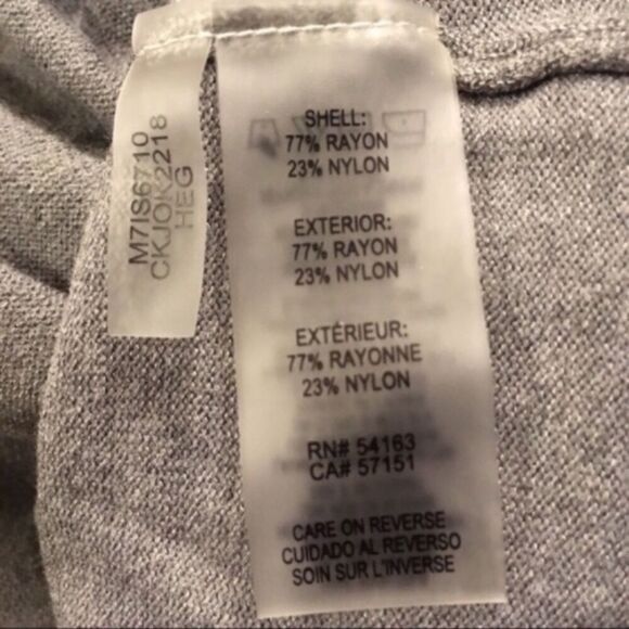 NWT CALVIN KLEIN V-NECK RUFFLE LONG SLEEVE LIGHTWEIGHT KNIT SWEATER TOP SMALL - Picture 8 of 10